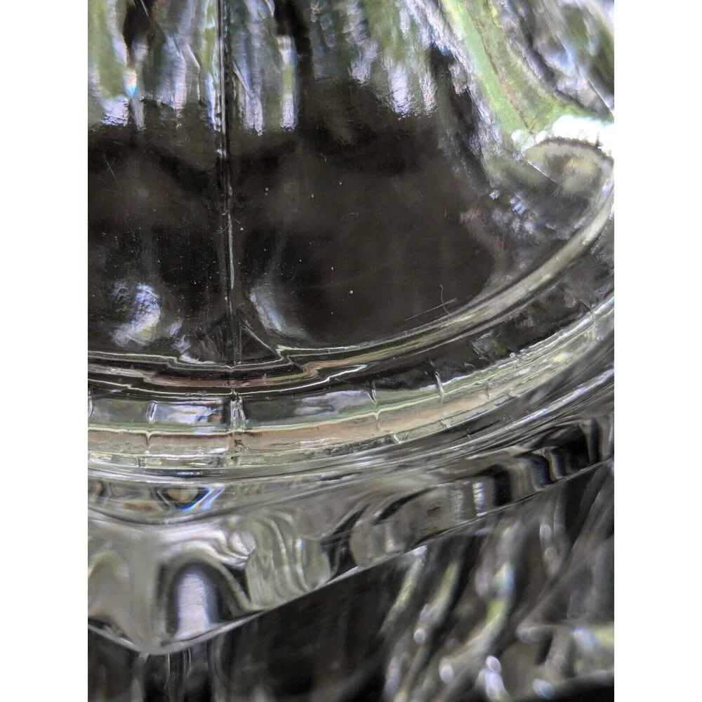 IMPERIAL GLASS-OHIO Old Williamsburg Glass Sugar Bowl Dish Clear Double Handles